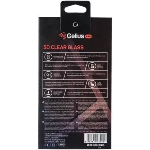 Аксесуар для смартфона Gelius Tempered Glass Pro 5D Black для Xiaomi Mi Note 10 Pro: Колір черный