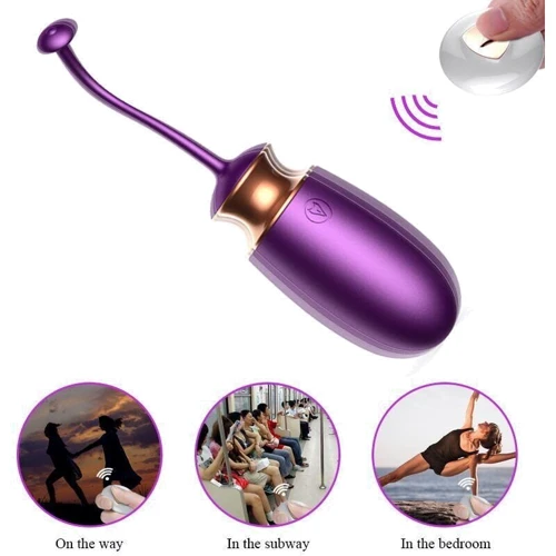 Виброяйцо с подогревом и пультом ДУ - Vibrating Silicone Love EGG USB, BS6300001
