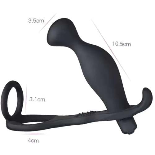 Эрекционное кольцо с вибро массажером простаты XESE PM-07-10 ( 10 режимов вибрации )