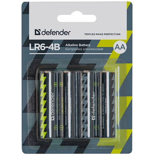 Defender AA bat Alkaline 4шт (56012)