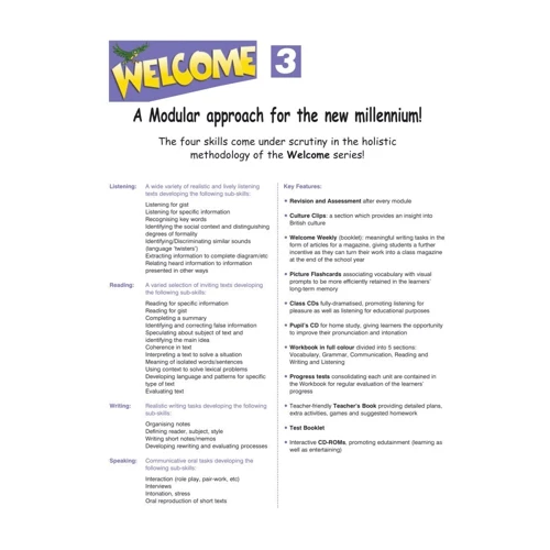 Welcome 3: Pupil's Book: ISBN 9781848621572