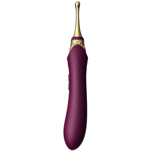 Мультифункциональный вибратор Zalo - Bess 2 Velvet Purple (4 насадки, подогрев)