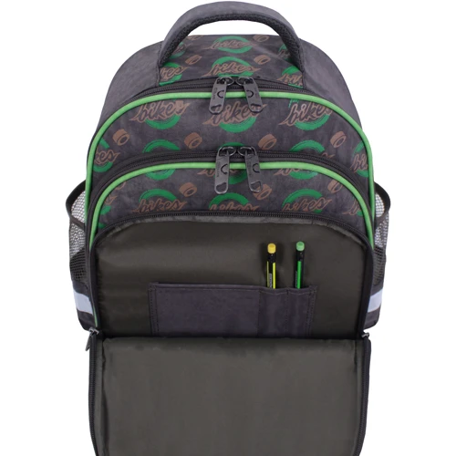 Школьный рюкзак Bagland Mouse 270к хаки (0051370): Корпус рюкзака Каркасный