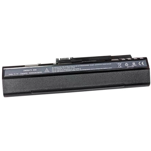 Батарея для ноутбука Acer UM08A31 Aspire One ZG-5 11.1V Black 5200mAh OEM (57393)