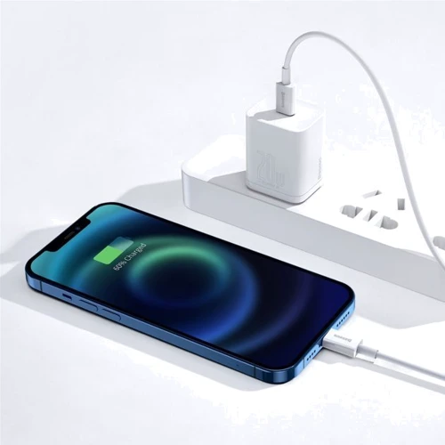 Кабель Baseus Cable USB-C to Lightning Superior Series PD 20W 1m White (CATLYS-A02) фото 6