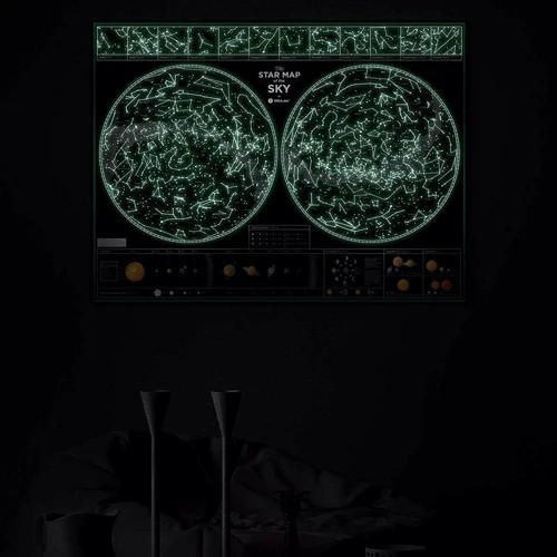 Карта звездного неба 1DEA.me Star map of the sky (SMSF)