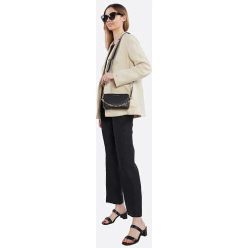 Женская сумка кросс боди Michael Kors Jet Set черная (32S3GJ6C1L001): Стиль Повседневный (Casual)