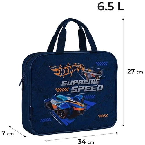 Шкільна текстильна сумка Kite A4 1 відділення 589 Hot Wheels (HW24-589): Тип Портфель