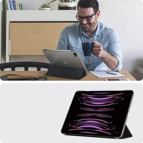 Аксессуар для iPad BeCover Case Book Tri Fold Hard Black for iPad Pro 12.9 (2020-2022) (709668): Тип аксессуара чехол
