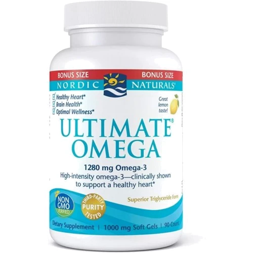 Nordic Naturals Ultimate Omega Lemon 1.280 mg Омега-3 со вкусом лимона 90 гелевых капсул