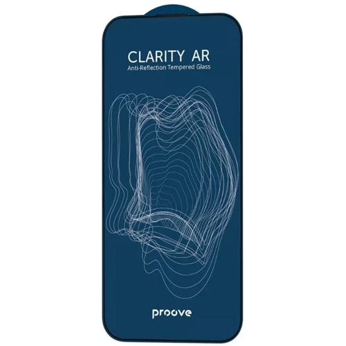 Захисне скло для iPhone Proove Tempered Glass Clarity AR Black для iPhone 16 / 15 / 14 Pro