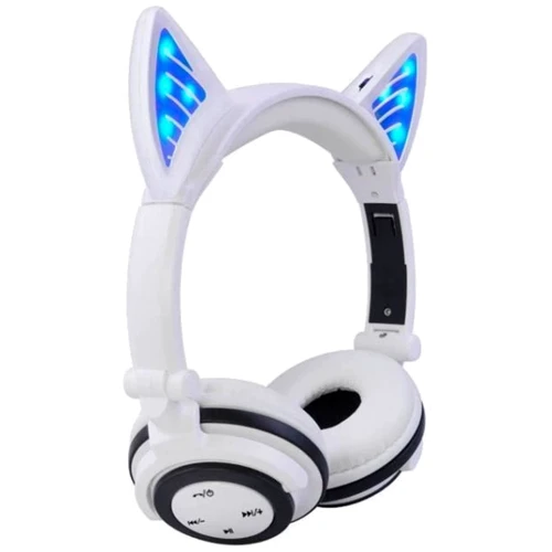 Навушники, що світяться Bluetooth, з котячими вушками UFT BL107 White