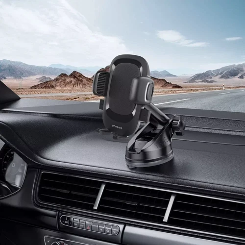 Держатель Proove Car Holder Ellipse Suction Type Black (CHES00000001): Особенности автодержатель