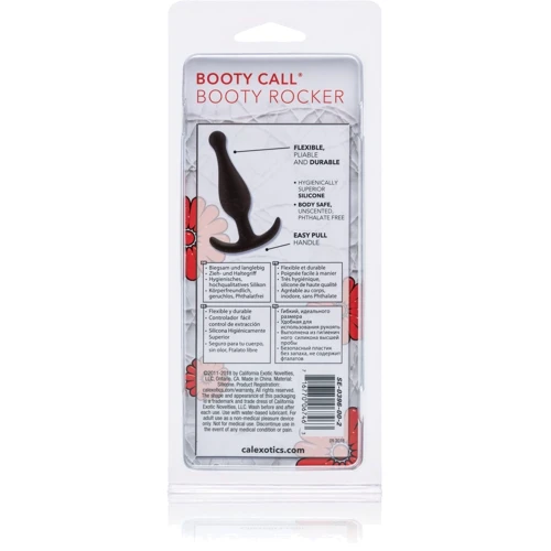 CalExotic Booty Call Booty Rocker силиконовая анальная пробка, 12x2.5 см
