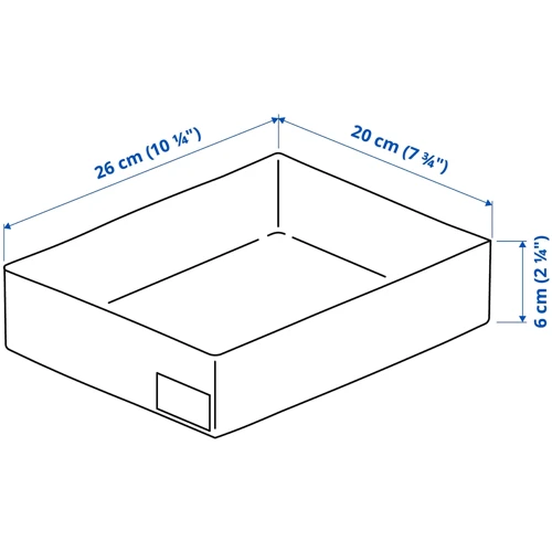 Органайзер ІКЕА STUK 26х20х6 см (80507401)