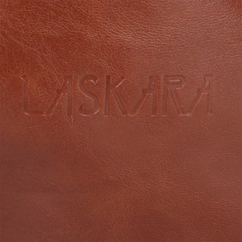 Жіноча сумка тоут Laskara коричнева (LK10186-brown): Фактура матова, Гладка