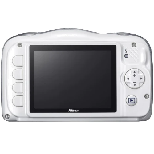 Nikon Coolpix S33 White (UA): Размер дисплея 2.7", 230 тыс. пикселей