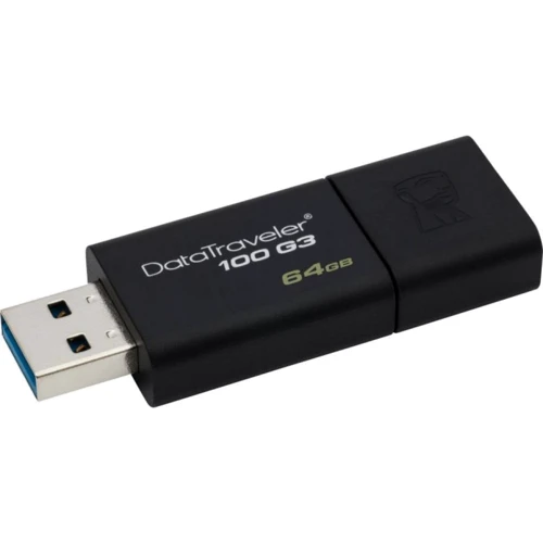 USB-флешка Kingston 2x64GB DataTraveler 100 G3 USB 3.1 Black (DT100G3/64GB-2P): Максимальная скорость чтения, МБ/с 100