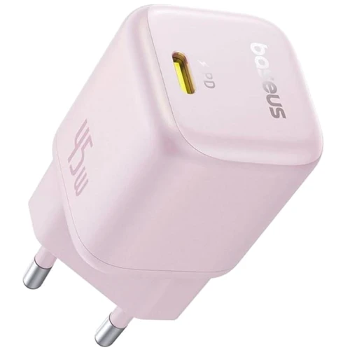 Зарядное устройство Baseus USB-C Wall Charger GaN 1C 45W Pink (P10176800413-00)