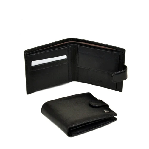 Чоловіче шкіряне портмоне Bretton чорне (26635 black)