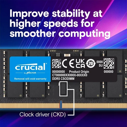 Crucial 16GB DDR5-6400 CSODIMM (CT16G64C52CS5)