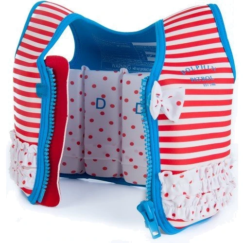 Плавательный жилет Konfidence Original Jacket Red Stripe L (KJ16-C-07): Цвет розовый
