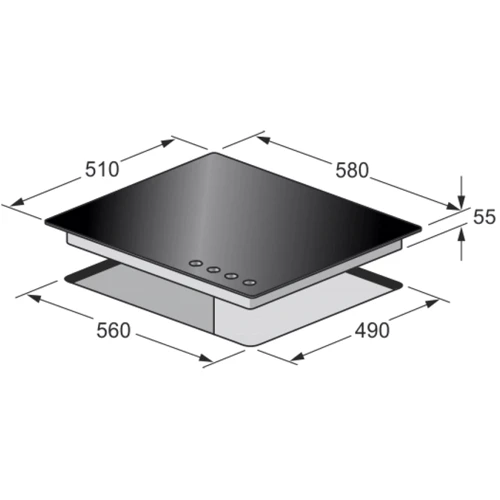 Варочная поверхность Kaiser KCG 6335 RotEm Turbo: Количество конфорок 4
