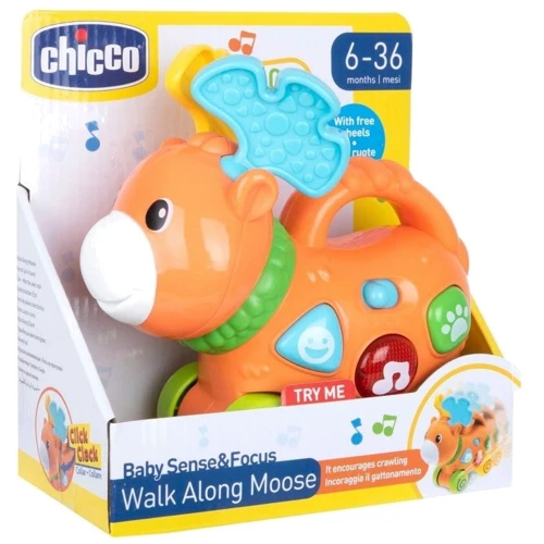 Іграшка музична Chicco Лосенок (12167.00): Стать Для мальчиков, Для девочек