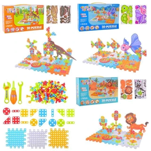Игра Магические пластины 3 вида микс, 2 в 1 плоские + обьемные (021-1A/2A/3A)