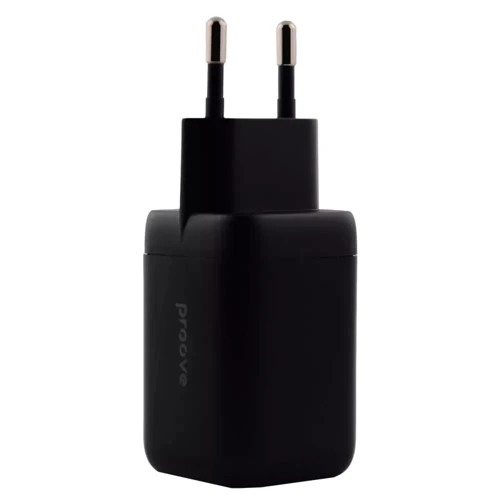 Зарядное устройство Proove Wall Charger 2xUSB-C Silicone Power 40W Black: Особенности Быстрая зарядка, USB-C