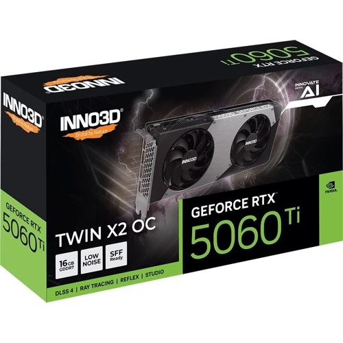 Відеокарта INNO3D GEFORCE RTX 5060 Ti 16GB TWIN X2 OC (N506T2-16D7X-191073N)
