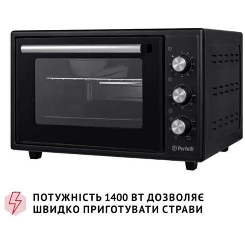 Електрична духовка настільна PERFELLI SIERRA 37 BLACK фото 15