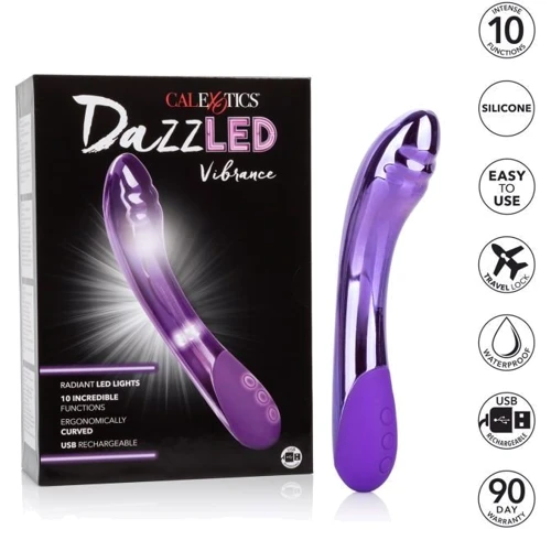 CalExotics DazzLED Vibrance - аккумуляторный вибратор, 14x3.25 см