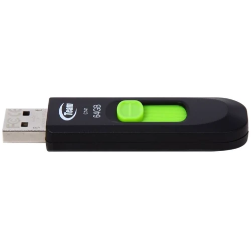 USB-флешка Team 64GB C141 USB 2.0 Green (TC14164GG01): Объем памяти 64 GB