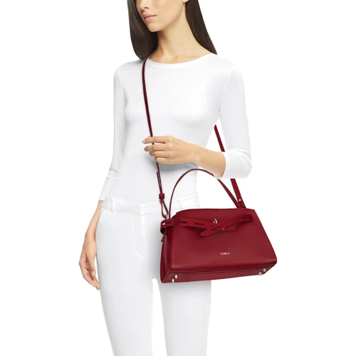 Женская сумка тоут Furla Margherita M Top Handle вишневая (WB00174A.0029CGQ00): Тип Сумки