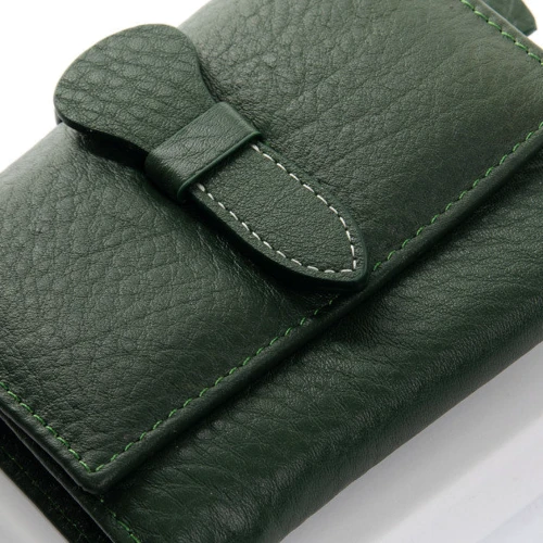 Женский кошелек Dr. Bond зеленый (32619 dark-green): Пол Женский
