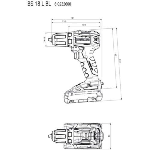 Шуруповерт Metabo BS 18 L BL (602326890): Тип инструмента дрель-шуруповерт