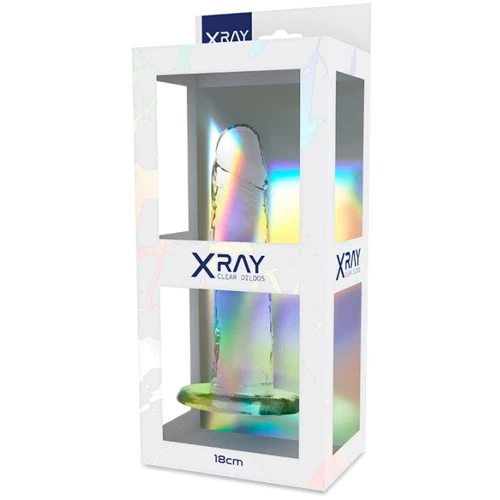 Прозрачный фаллоимитатор XRAY, 18 см