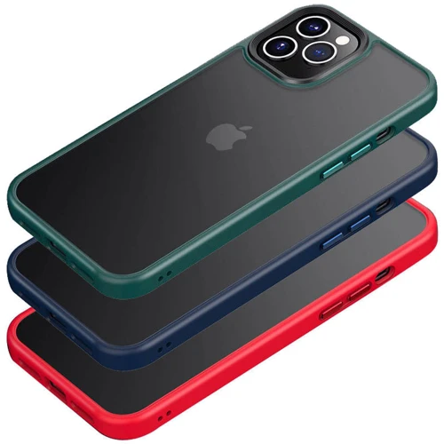 Чехол для iPhone Mobile Case TPU+PC Metal Buttons Blue for iPhone 11 Pro Max: Цвет синий