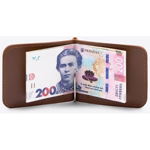 Зажим для денег The Wings светло-коричневый (TW-MoneyClip-kon-ksr): Тип Зажимы для денег