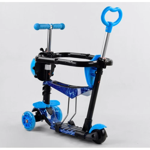Дитячий самокат 5 в 1 Best Scooter S 0587 Синій: Тип гальма ножной