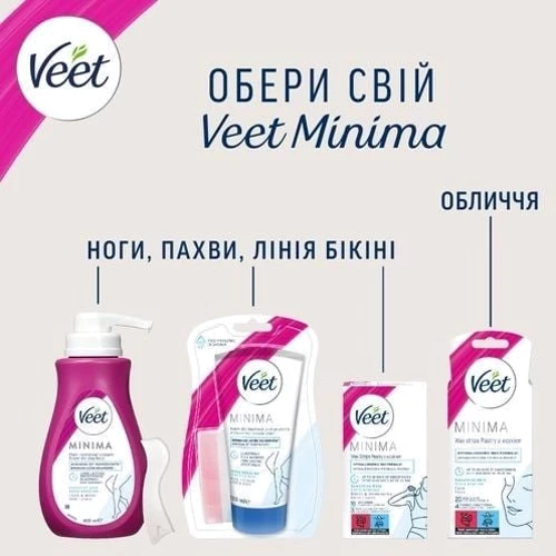Veet Minima Восковые полоски для депиляции для чувствительной кожи, для бикини и подмышек гипоаллергенные 16 шт: Страна производитель Франция