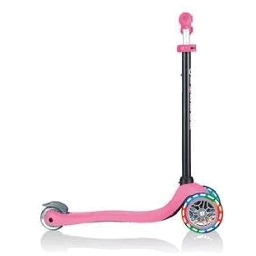 Самокат GLOBBER серии GO UP SPORTY PLUS LIGHTS 5в1 розовый, колеса с подсветкой, 20/50кг (642-110): Конструкция рамы цельная