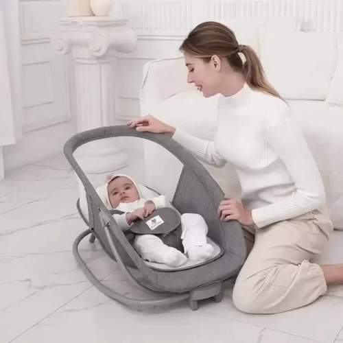 Убаюкивающий центр-качель Mastela light grey светлосерый 8113: Конструкция опоры без колесиков