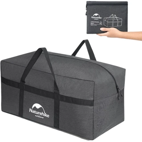 Спортивна сумка Naturehike NH17S021-L 100 л темно-сіра