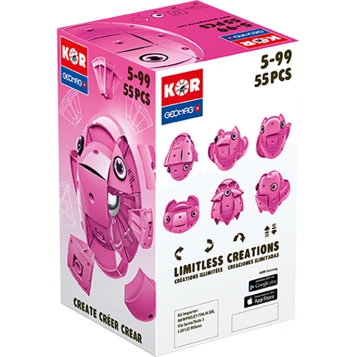 Конструктор магнитный Geomag KOR Pantone Pink (PF.800.674.00) фото 9