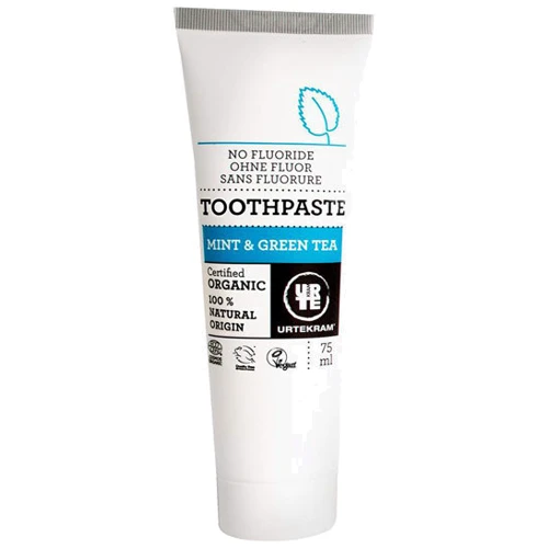 Urtekram Toothpaste Mint and Green Tea 75 ml Органическая зубная паста Зеленый чай и мята