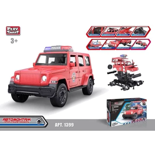 Джип-конструктор Play Smart, 68 деталей (1399): undefined undefined
