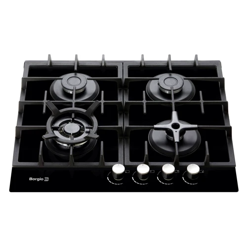 Варочная поверхность газовая Borgio 6272-18 FFD (Black Glass): Количество конфорок 4