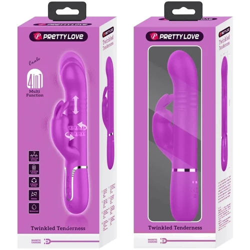 Вибратор с поступательным движением LYBAILE Pretty Love Coale Purple (BW-500013)